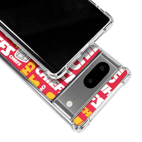NFL Kansas City Chiefs Red Blast Google Pixel 7a Clear Case